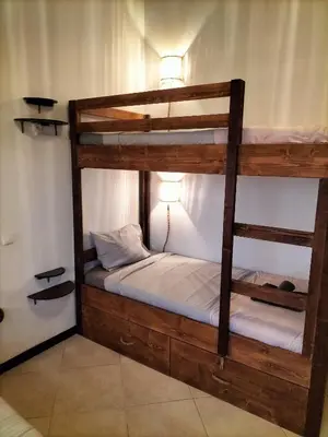 a couple of bunk beds in a room at Solstice in Santa Maria