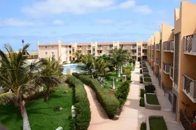 an aerial view of the courtyard of a resort at Greenland Tropical in Santa Maria
