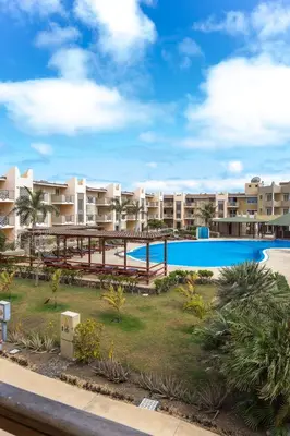 a view of a resort with a swimming pool at Aparthotel Tropical Bounty Beach L02 in Santa Maria