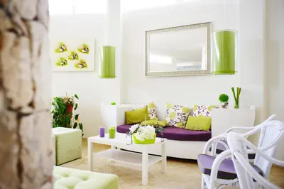 a living room with a couch and a table at Ouril Pontao Hotel in Santa Maria