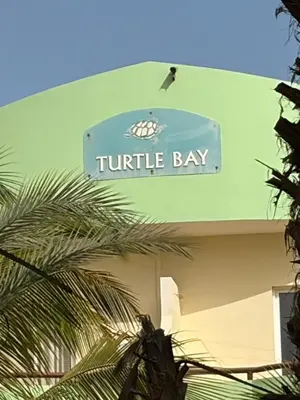 a turtle bay sign on the side of a building at Isabel s Bay in Santa Maria