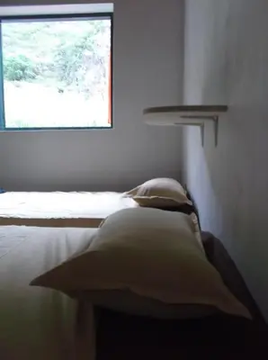 a bedroom with a bed and a window at Misurino in Paul