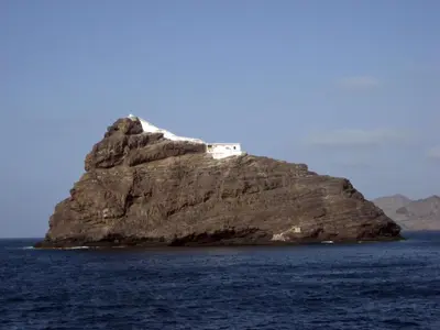 a small island in the middle of the ocean at Private Apartament Celestina & Carlos in Mindelo