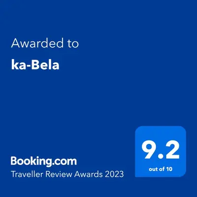 a screenshot of a phone with the text awarded to kaa belbia traveller review at ka-Bela in Sal Rei