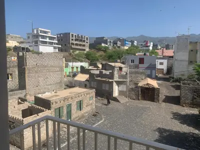a view from a balcony of a city with buildings at Residencial Pôr do Sol in Porto Novo