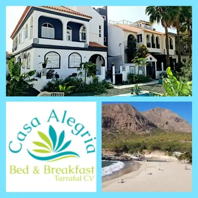 a collage of pictures of a house and a beach at Deluxe B&B 