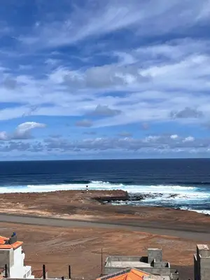 a view of a beach with the ocean at Casa BB&Djassi - SUITES in Ponta do Sol